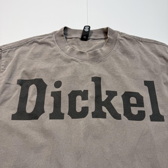 Dickel Whiskey Shirt Mens Medium Gray Heavy Faded Promo Tee Ascolour Casual - Picture 2 of 6